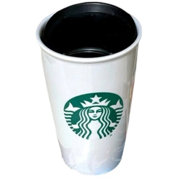 STARBUCKS 2016 Tall Coffee Tumbler Emulates Their Standard To-Go Cup. 12 oz - Picture 1 of 9